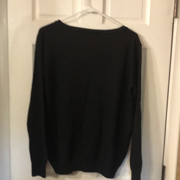 Lacoste Black Sweater with White crocodile Logo - Picture 3 of 3